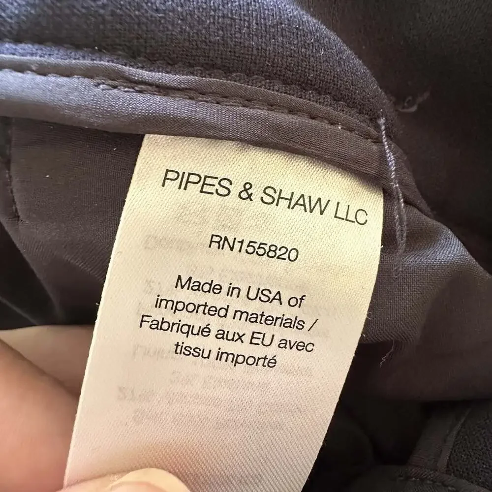 NWT Veronica Beard Renzo Pants Women 10 Navy Blue Gold Crest Button $350 Cropped